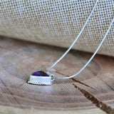 Dainty Silver Necklace,Purple Necklace,Amethyst Necklace,February Birthstone,February Birthstone Jewelry,Womens Jewelry,Fashion Jewelry