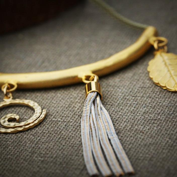 Gold Necklaces for Women,Gold Pendant Necklace,Long Gold Necklace,Tassel Necklaces,Spiral Pendant Necklace,Leaf Necklace,Unique Jewelry