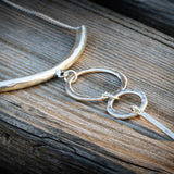 Geometric Necklace,Boho Statement Necklace,Statement Necklaces for Women,Silver Statement Necklace,Layering Necklaces,Womens Necklace