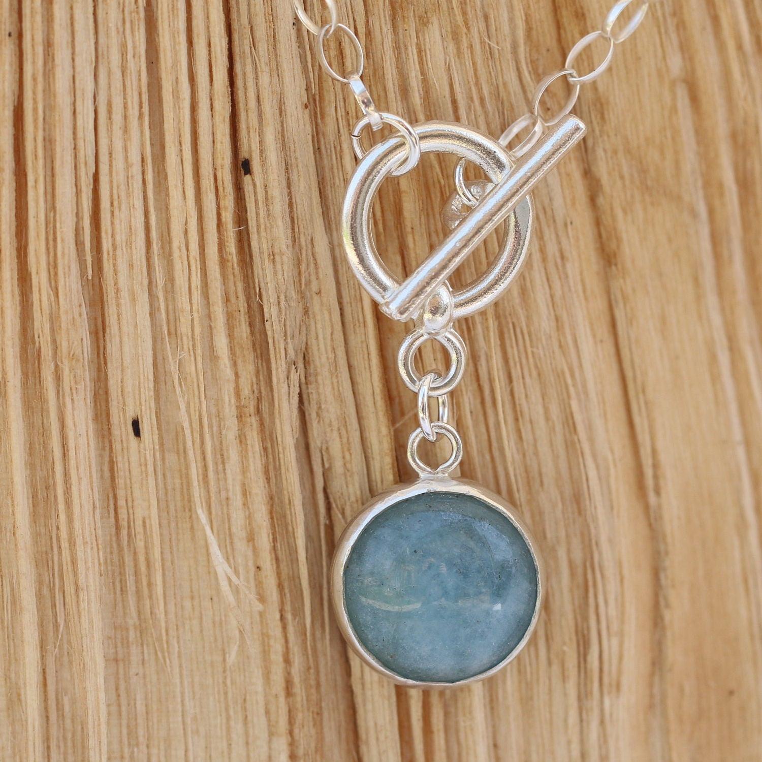 Extra Long Silver Statement Necklace, Double Pendant Necklace, Pendant necklace, Hand Made Jewelry For Her, Toggle Necklace, Christmas Gift