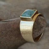 Aquamarine Statement Ring