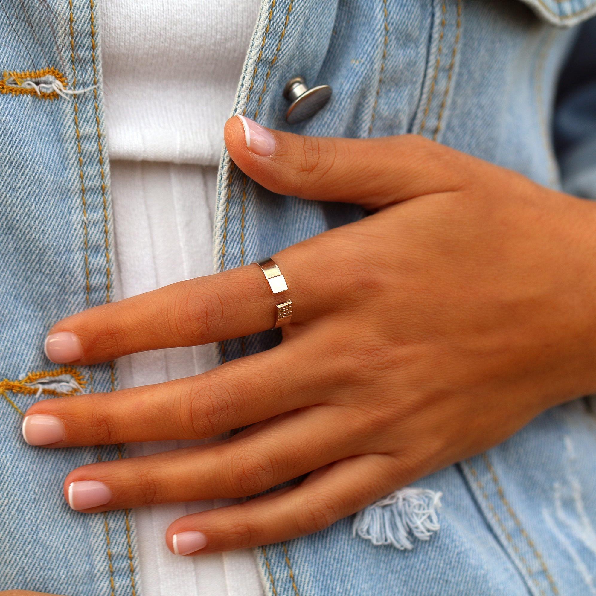 Cuff Ring,Open Ring,Sterling Silver Ring,Stacking Rings for Women,Boho Silver Jewelry,Statement Ring,Ring 925,Unisex Ring,Mother's Day Gift