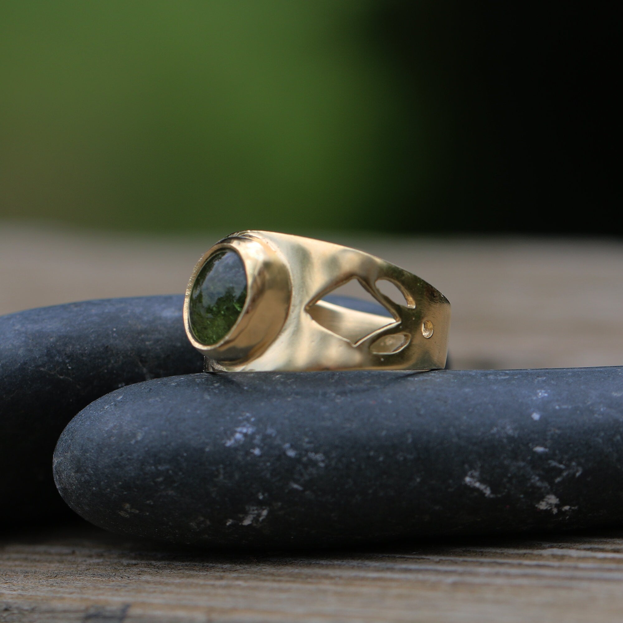 Stone Rings for Women,Gold Statement Ring,Womens Fashion Rings,Natural Gemstone Rings,Tourmaline Ring,Birthstone Ring,Mother's Day Gift