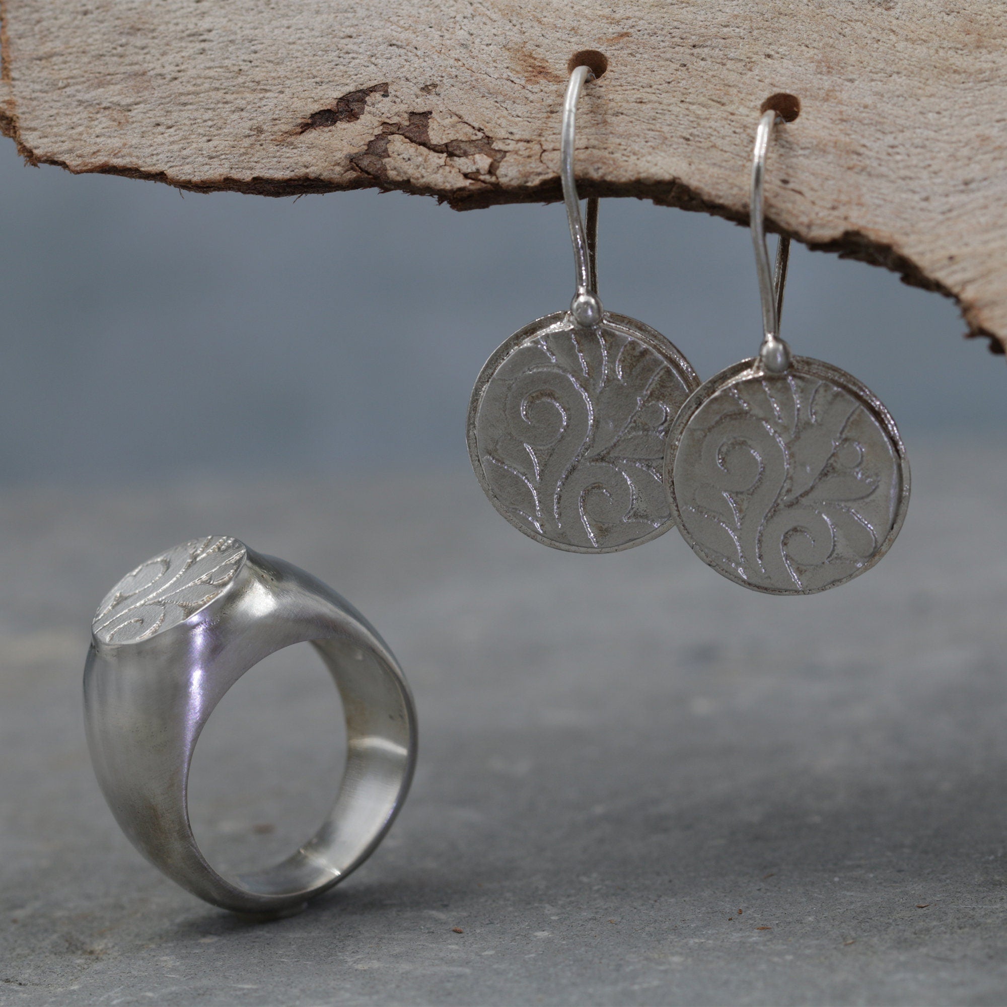 Womens Jewelry Set,Silver Jewelry for Women,925 Sterling Silver Rings,Gift for Women,Mothers Day Gift,Dangling Earrings,Vintage Jewelry