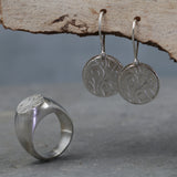 Womens Jewelry Set,Silver Jewelry for Women,925 Sterling Silver Rings,Gift for Women,Mothers Day Gift,Dangling Earrings,Vintage Jewelry