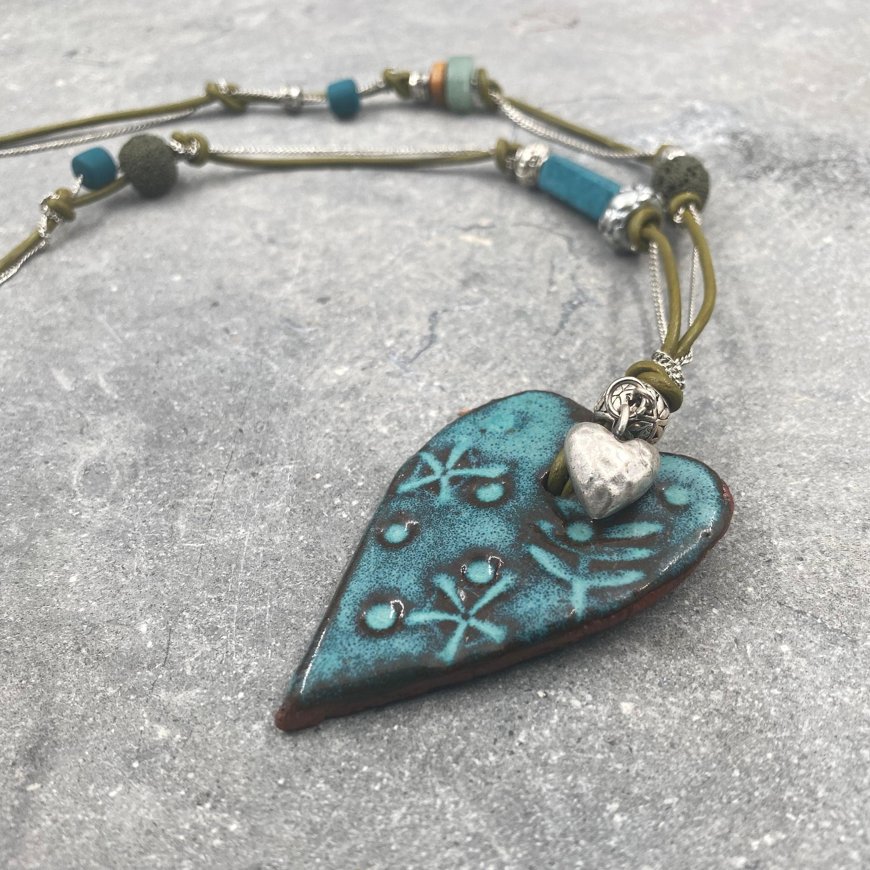 Big Statement Necklace,Chunky Necklace for Women,Large Pendant Necklace,Christmas Gift,Handmade Necklaces,Unique Jewelry,Fashion Necklace