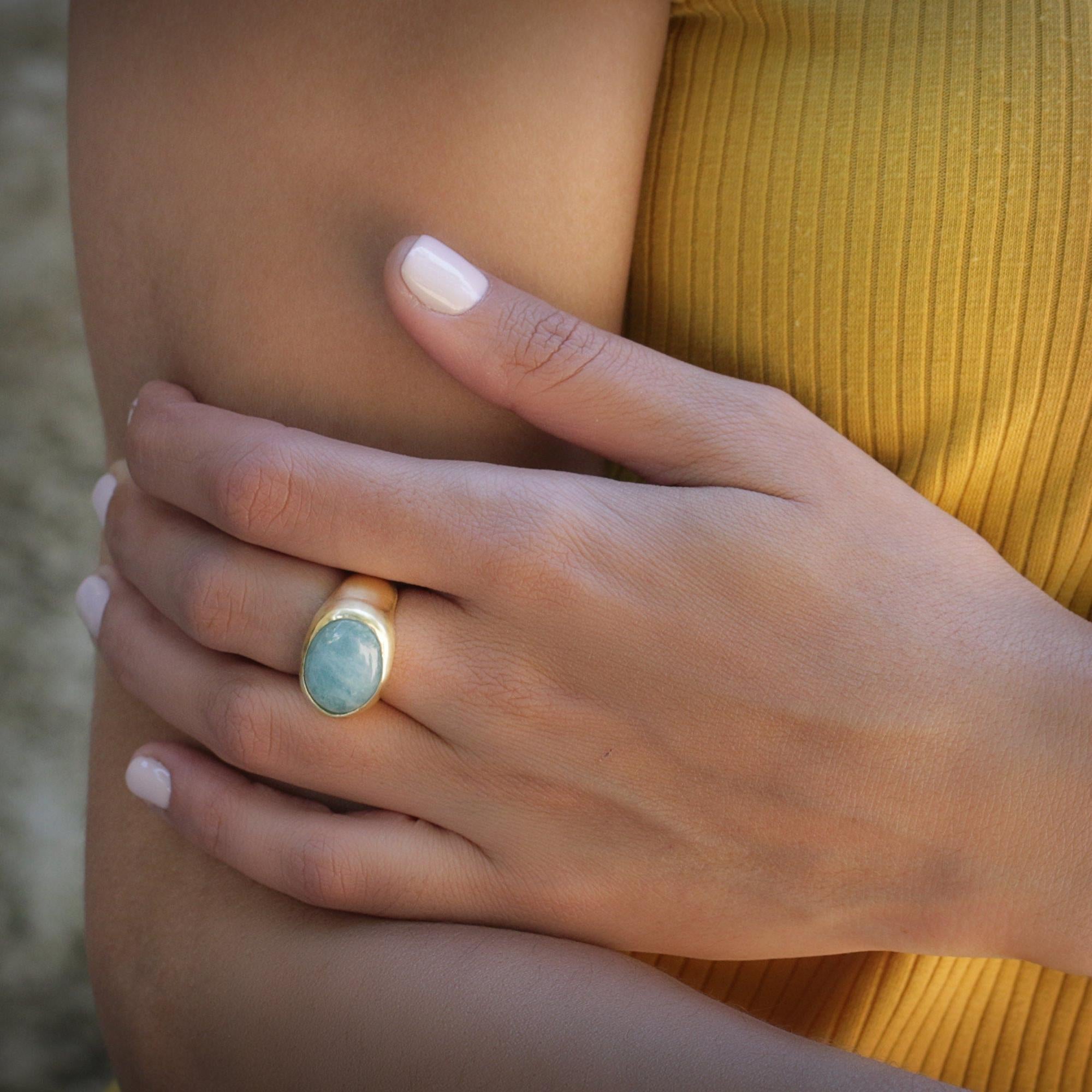 Aquamarine Ring,Boho Ring,14k Gold Ring,Statement Ring,Gemstone Rings,Womens Rings,Handmade Jewelry,Fashion Rings,Mother's Day Gift