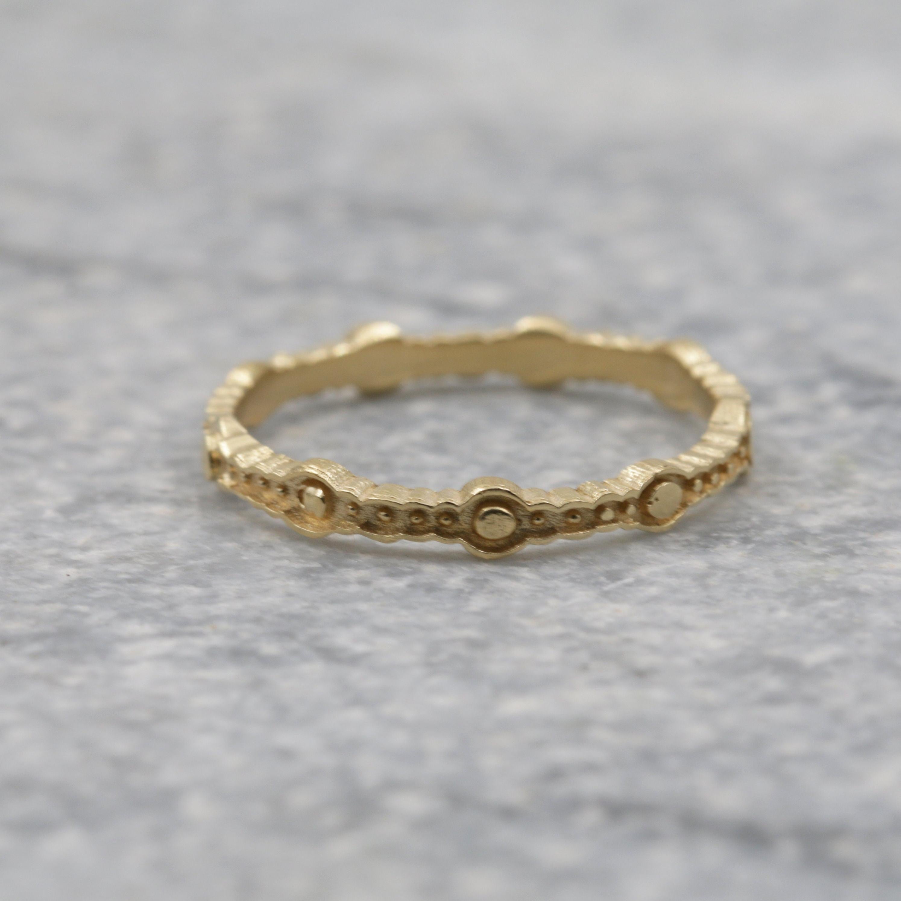 Dainty Rings,Stacking Ring,Vintage Rings,Gold Plated Rings,Everyday Rings,18k Gold Ring,Handmade Jewelry for Women,Boho Rings