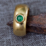 Gold Onyx Statement Ring