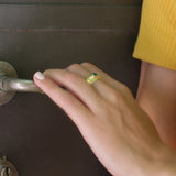 Gold Onyx Statement Ring