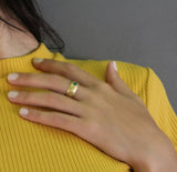 Gold Onyx Statement Ring