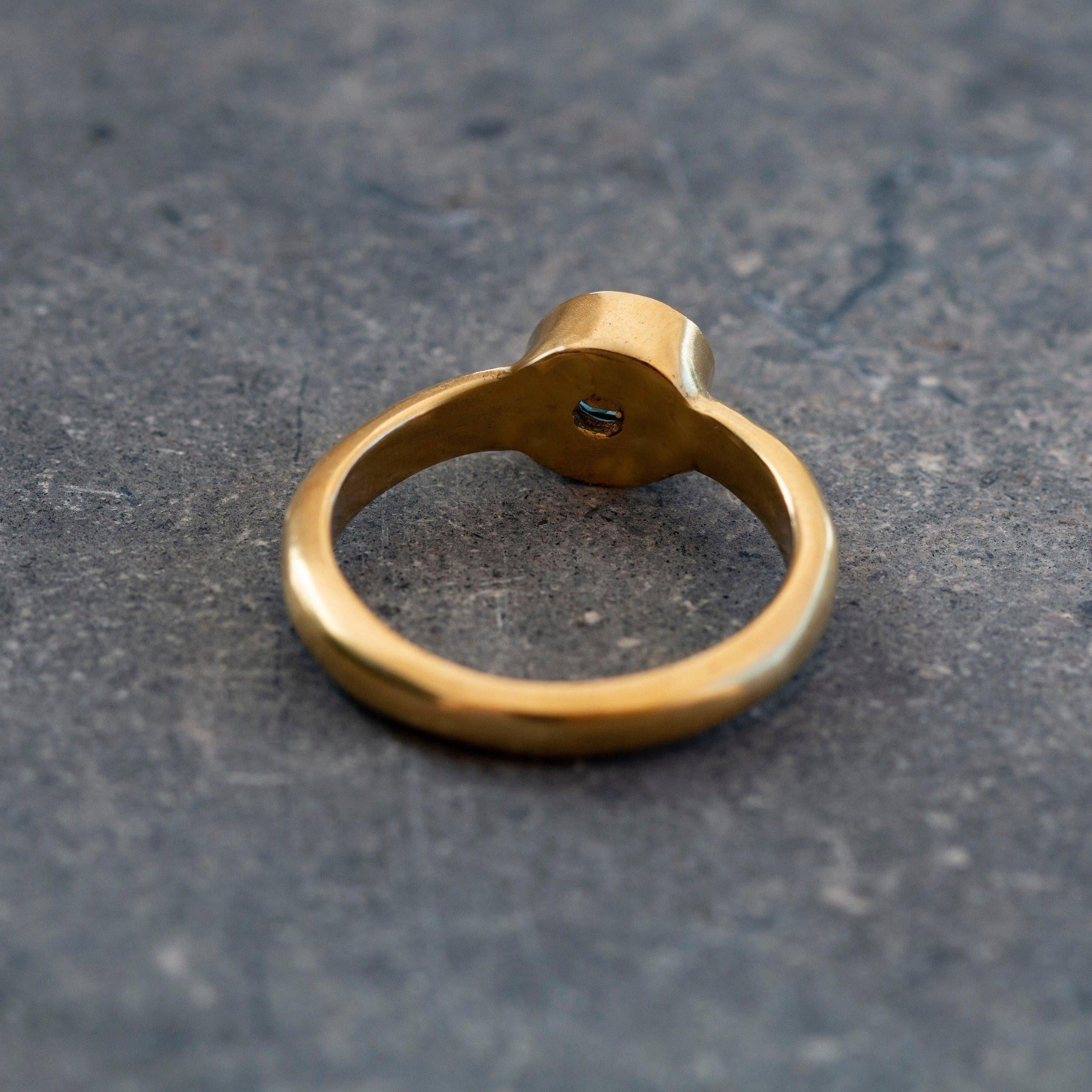 Blue Topaz Ring,November Birthstone Ring,Stackable Rings,Dainty Jewelry,Gemstone Rings,Bezel Ring,Promise Ring,For Her Birthday Gifts