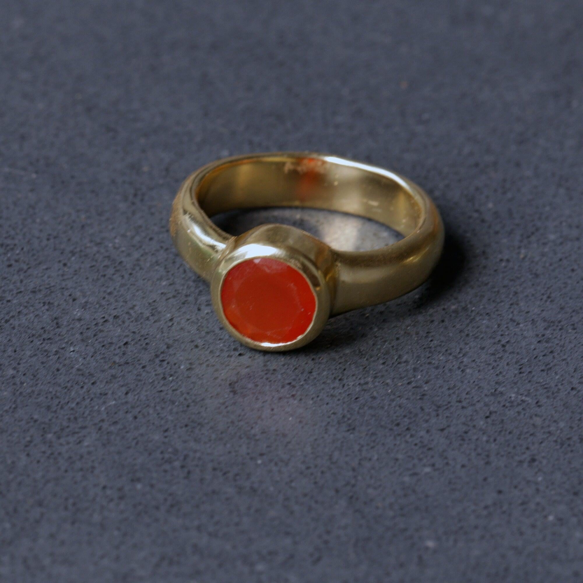 Carnelian Ring,Dainty Promise Rings,Gold Plated Ring,Gifts for Her,Stone Rings,Engagement Ring,Everyday Rings,Stacking Rings ,Christmas Gift