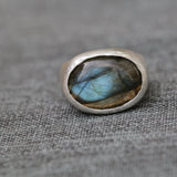 Labradorite Ring, Boho Ring For Women, Silver Ring ,Labradorite Statement Ring, Handmade Jewelry, Fashion Rings ,Mother's Day Sale