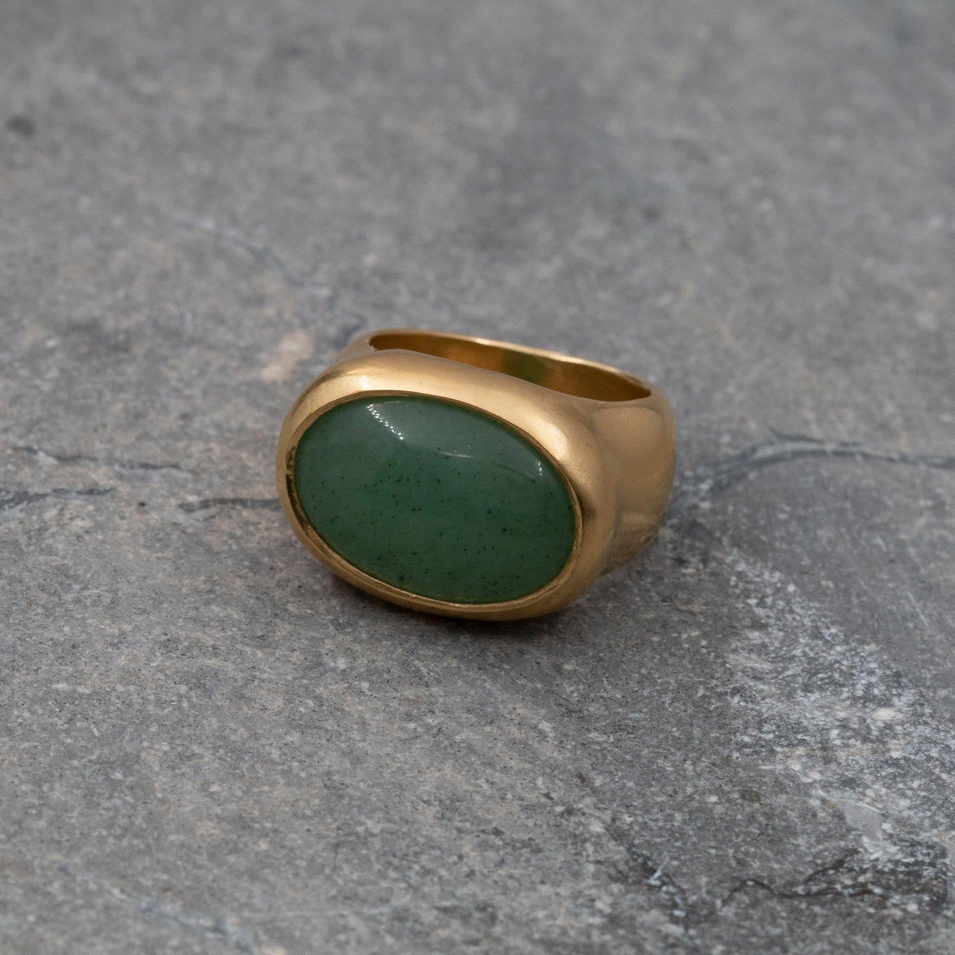 Green Aventurine Rain, Boho Ring For Women, gold Ring ,avanturine Statement Ring, Handmade Jewelry, Fashion Rings ,Mother's Day Sale