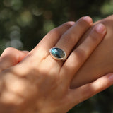 Blue Labradorite Ring, Sterling Silver Ring, Oval Gemstone Ring, Solitaire Rings,925 Silver Stone Ring, Handmade Rings, Mothers Day Gift