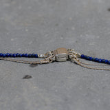 Silver 3 Layered Necklace ,Stacked Necklaces ,Blue Layered Necklace ,Triple strand Necklace ,September Birth Stone Necklace ,Christmas Gift.