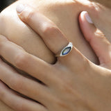 Labradorite Ring, Sterling Silver Ring For Women, Statement Ring, Marquise Gemstone Ring, Bridal Ring, Wedding Ring, Christmas Gift