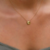 Dainty Gold Pendant Necklace,Luck Jewelry, pomegranate Gold Pendant,Short Necklace For Women,Delicate Gold Necklace,Mother's Day Gift