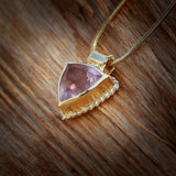 Rose Quartz Necklace for Women,Handmade Jewelry for Women,Gemstone Necklace,Gold Pendant Necklace,Gold Necklace,Anniversary Gifts for Her