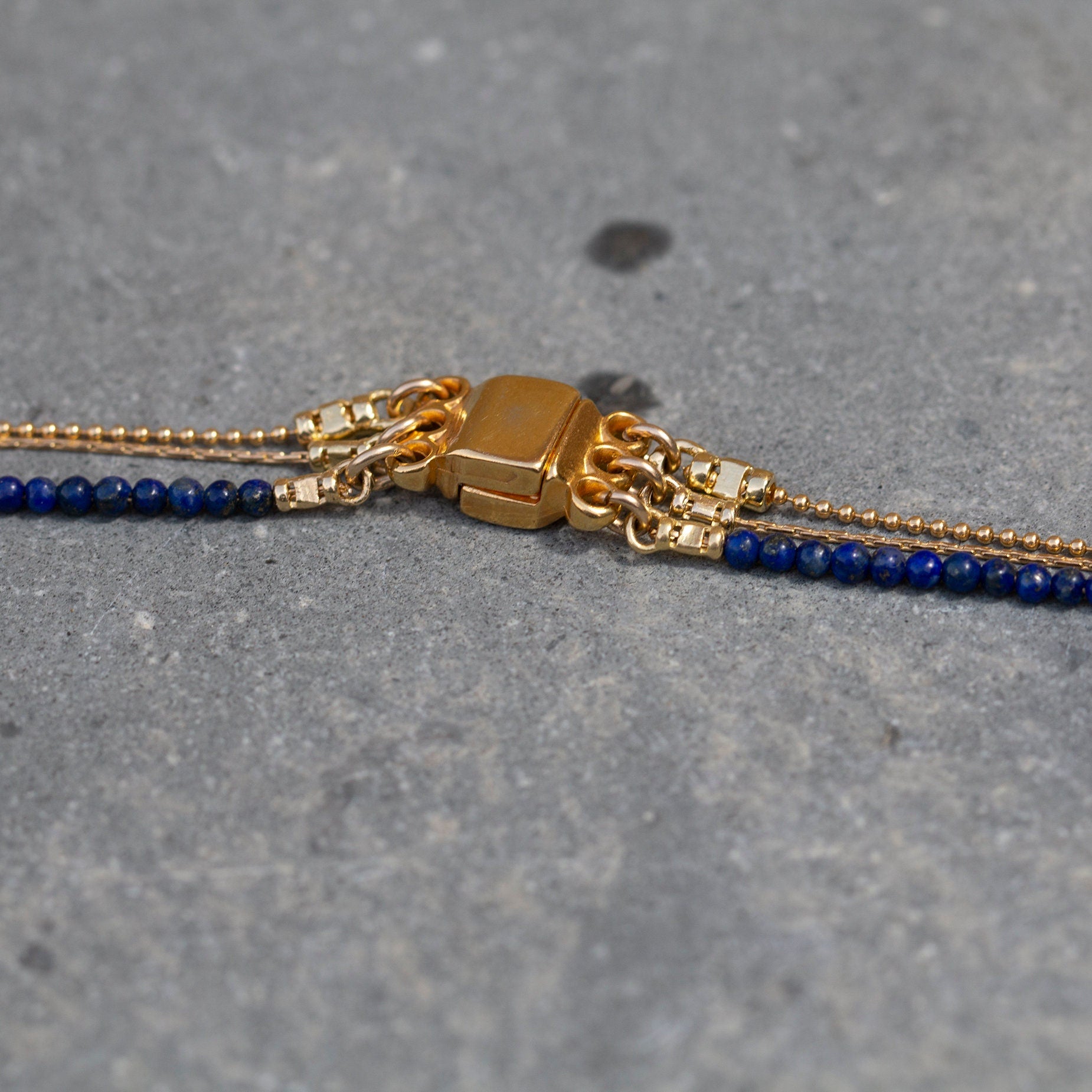 Lapis Layered Necklace ,Three Layered Necklace ,Multi Pendant Necklace ,Lapis Lazuli Necklace ,Stacked Necklaces , Multi-Strand Necklaces