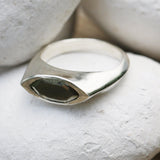 Pyrite Ring, Silver Ring For Women, Statement Ring, Marquise Gemstone Ring, Bridal Ring, Wedding Ring, Pyrite Jewelry, Hand Made Jewelry