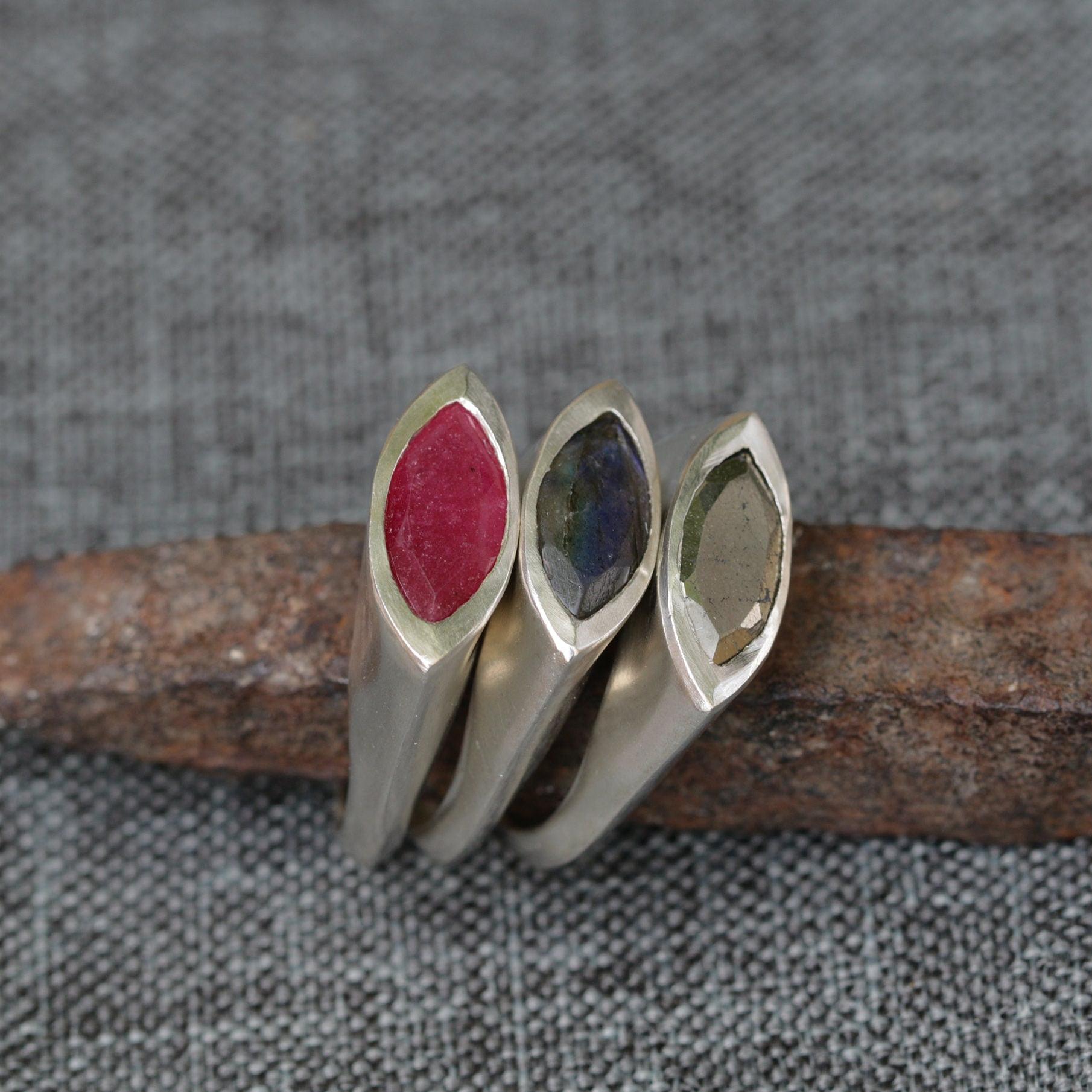 Pyrite Ring, Silver Ring For Women, Statement Ring, Marquise Gemstone Ring, Bridal Ring, Wedding Ring, Pyrite Jewelry, Hand Made Jewelry