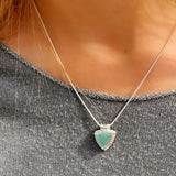 Personalized Gemstone Pendant Gold Necklace For Women