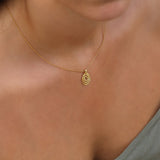 Short Necklaces for Women,Necklace Gold,Spiral Pendant Necklace,Necklaces for Teens,Gold Plated Necklace,Cute Necklace,Mother's Day Gift