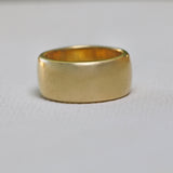 9 mm Gold Band • Women's Wedding Wide Band • Classic Ring • Wedding Dome Ring • Personalized Ring • Comfort Fit • Handmade Wedding Band