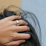 9 mm Gold Band • Women's Wedding Wide Band • Classic Ring • Wedding Dome Ring • Personalized Ring • Comfort Fit • Handmade Wedding Band
