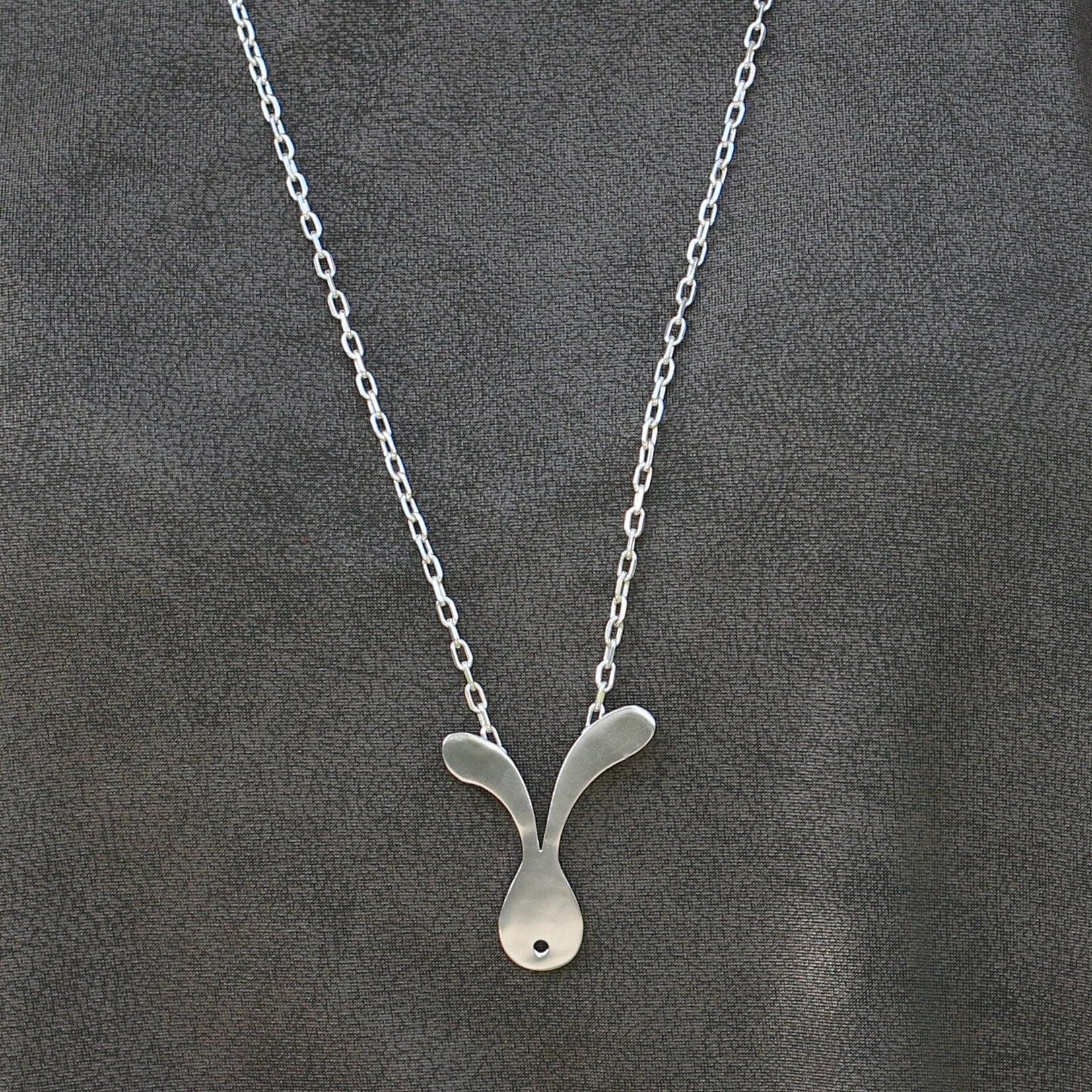 Rabbit Jewelry • Easter Jewelry Gift • Bunny Jewelry • Bunny Silver Charm Necklace • Rabbit Necklaces For Women • Rabbit Silver Pendant