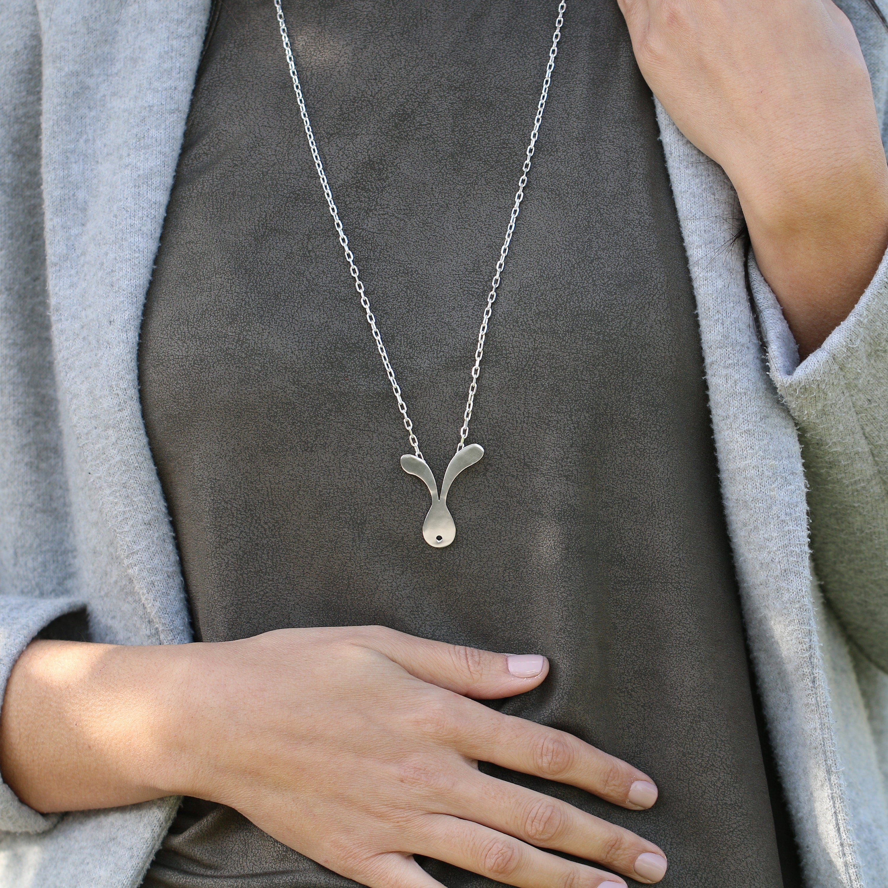 Rabbit Gold Pendant • Rabbit Jewelry • Easter Jewelry Gift • Bunny Jewelry • Bunny Silver Charm Necklace • Rabbit Necklaces For Women