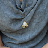 Gold And Silver Heart Pendant, Two Tone Necklace For Women, Multi Heart Necklace, Hearts Necklace ForMom, Gift For Mom, Heart Necklace