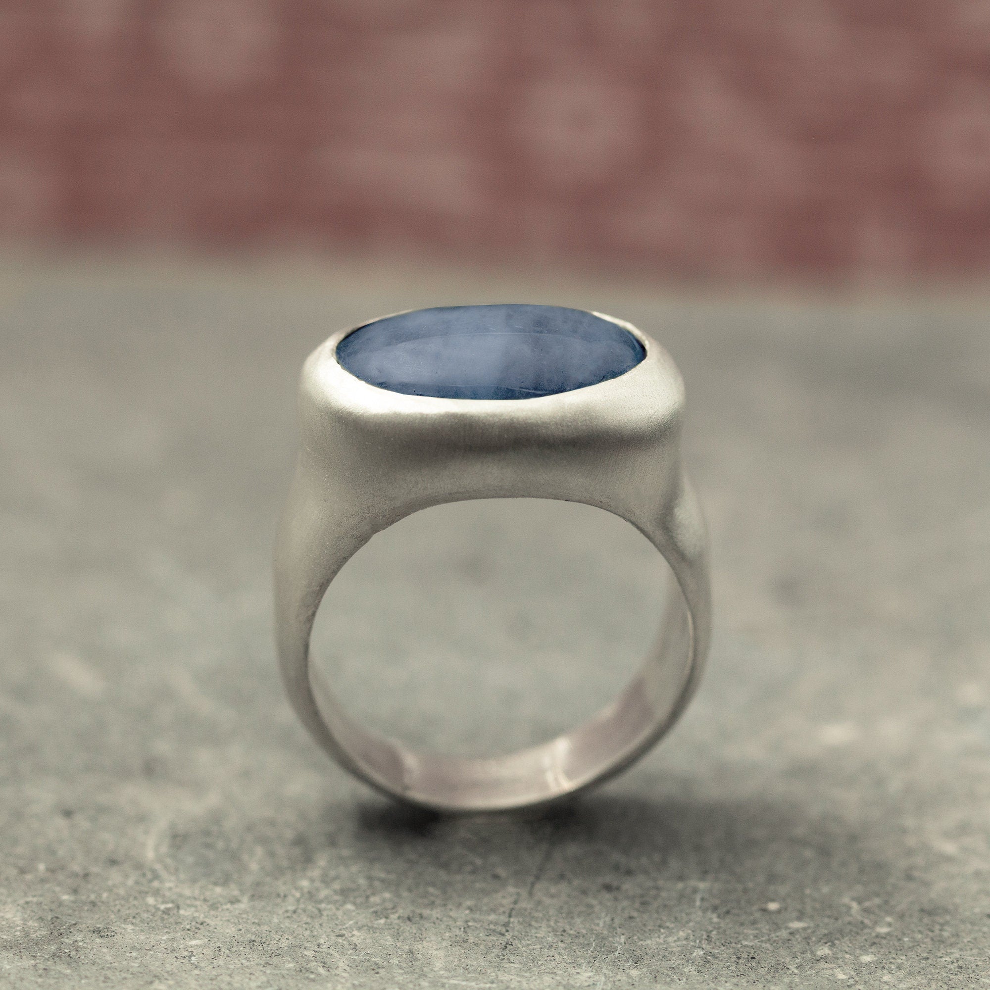 Blue Kyanite Ring • Boho Ring For Women • gold Ring • kyanite Statement Ring • Handmade Jewelry • Silver Rings • Gift For Her • Oval Ring