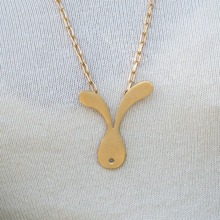 Rabbit Jewelry • Easter Jewelry Gift • Bunny Jewelry • Bunny Silver Charm Necklace • Rabbit Necklaces For Women • Rabbit Silver Pendant