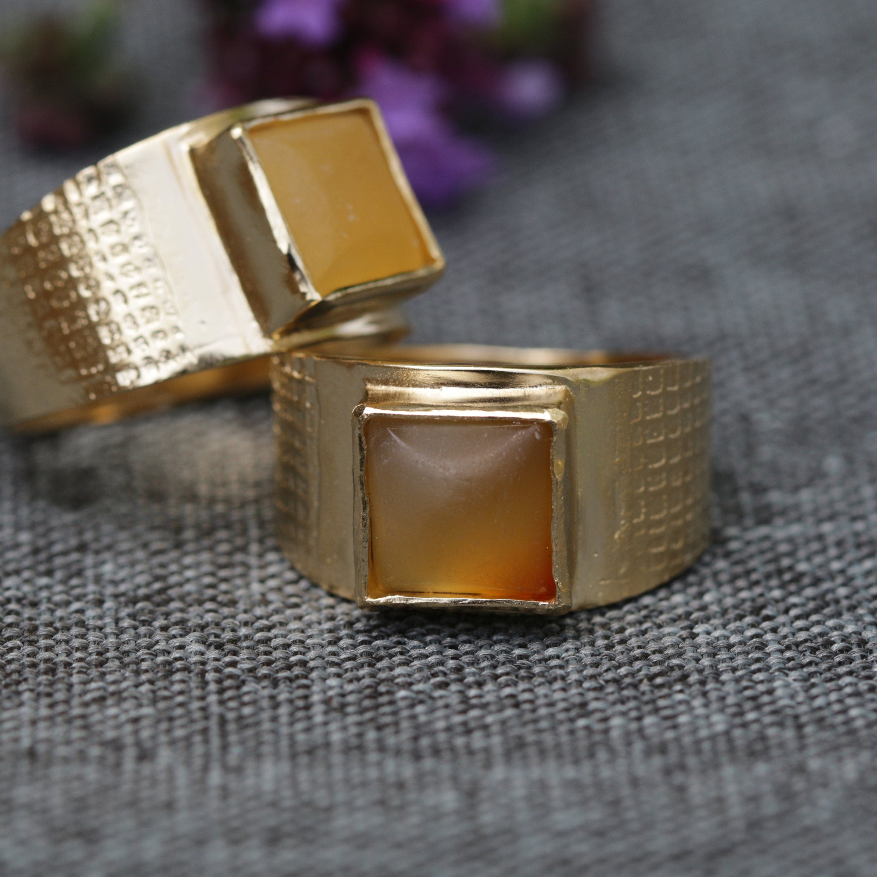 Citrine November Birthstone Gold Ring - Dazzling Gemstone Jewelry, Bezel Set Ring, Statement Yellow Ring, Graduation Gift ,Handmade Jewelry