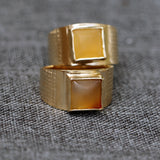 Citrine November Birthstone Gold Ring - Dazzling Gemstone Jewelry, Bezel Set Ring, Statement Yellow Ring, Graduation Gift ,Handmade Jewelry