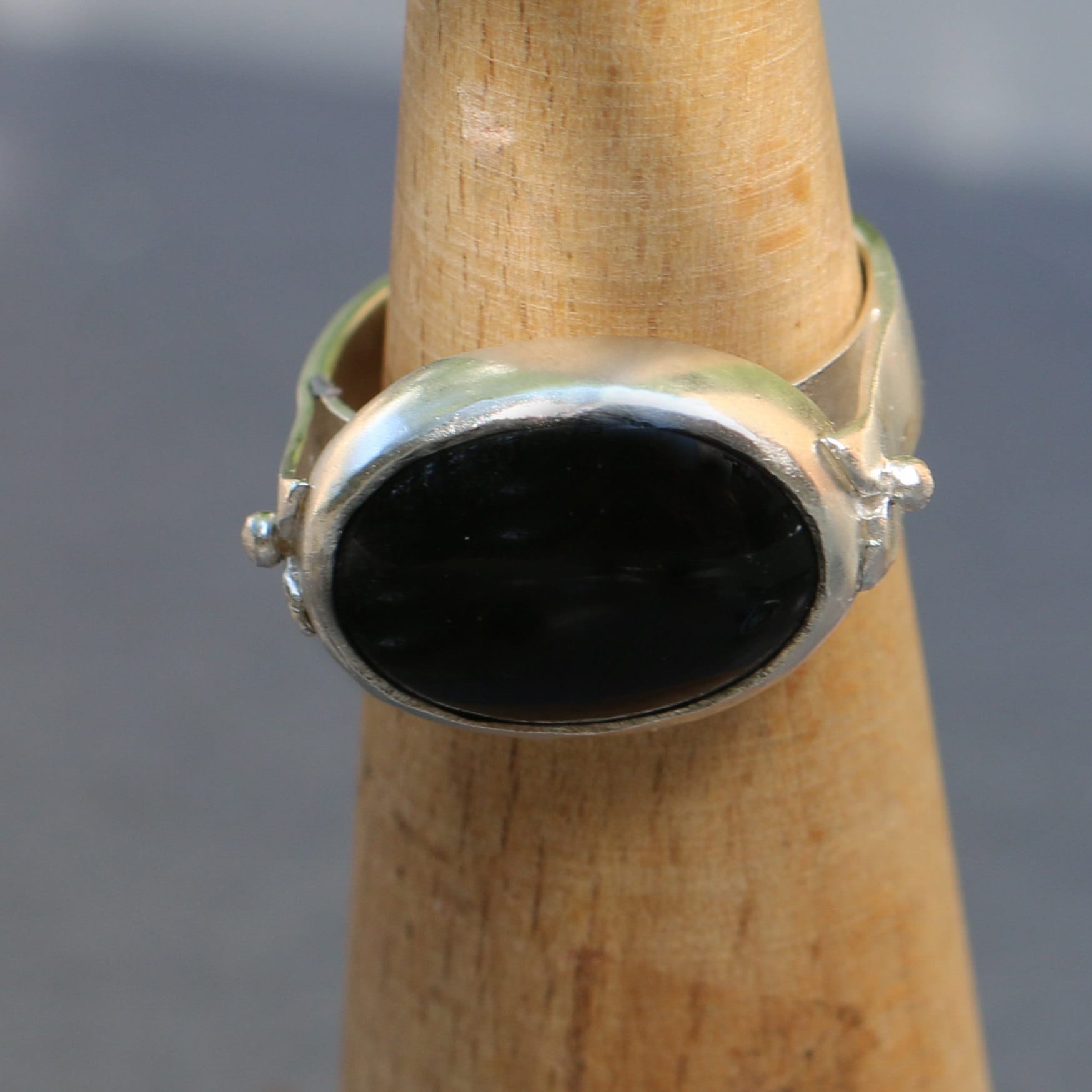 Black Ring,Jewelry for Women,Onyx Rings,Womens Gemstone Rings,Boho Sterling Silver Rings,Statement Ring,Bohemian Rings,Mother's Day Gift