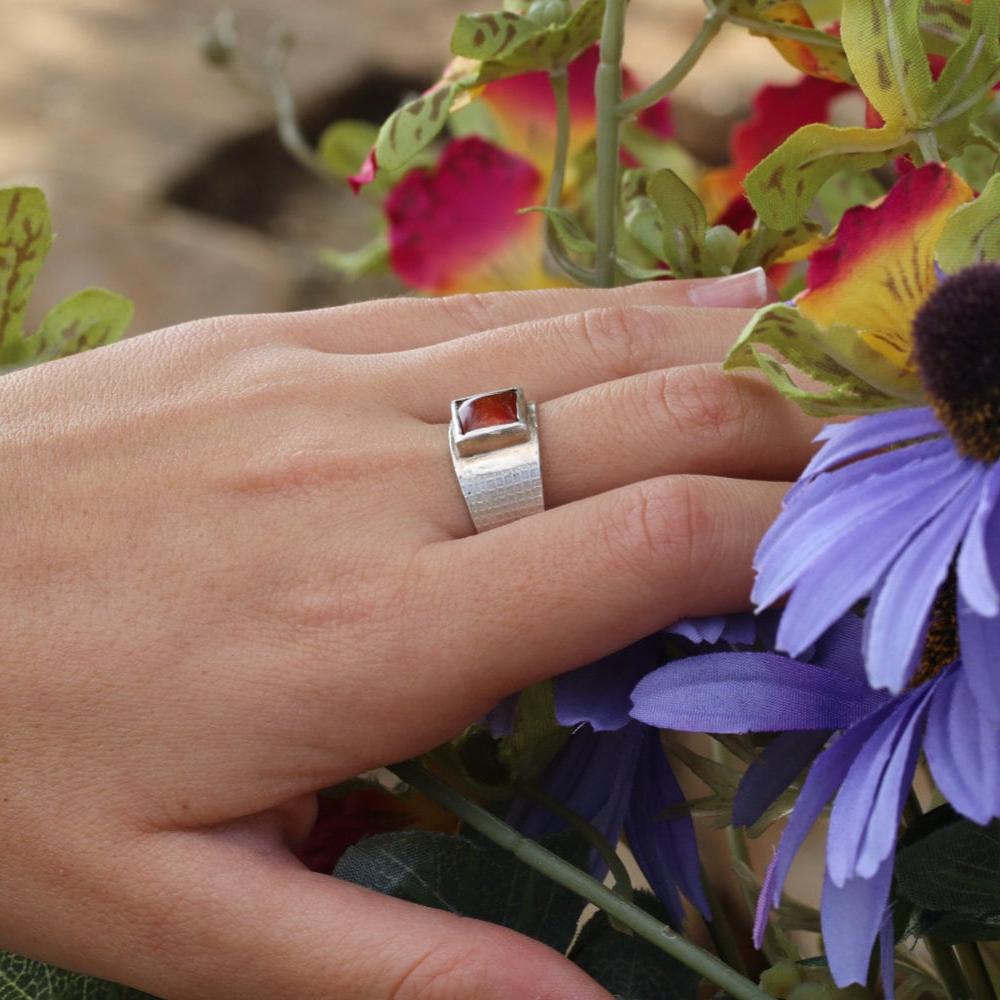 Carnelian Ring,Gemstone Ring,Sterling Silver Rings,Gem Jewelry,Fashion Jewelry,Gift Jewelry,Cocktail Rings,925 Ring,Christmas Gift