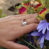 Carnelian Ring,Gemstone Ring,Sterling Silver Rings,Gem Jewelry,Fashion Jewelry,Gift Jewelry,Cocktail Rings,925 Ring,Christmas Gift