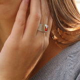 Carnelian Ring,Gemstone Ring,Sterling Silver Rings,Gem Jewelry,Fashion Jewelry,Gift Jewelry,Cocktail Rings,925 Ring,Christmas Gift