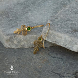 Handcrafted Victorian Gold Peridot Earrings • August Birthstone Jewelry Gift