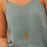 Gold Plated Spike Necklace