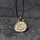 Nature Inspired Gold Necklace with Coin Pendant - Handmade Delicate Jewelry • Necklaces for Teens • Organic Jewelry • Gift For Daughter
