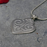 Vintage Engraved Heart Necklace