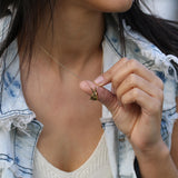 Petite 3D Bunny Charm Necklace โข Sculpted Gold Rabbit Pendant โข Tiny Animal Lover Gift โข Dainty Handmade Jewelry โข Graduation Gift For Her