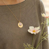 Gemstone Necklaces for Women, Rose Quartz Necklace, Rose Quartz Pendant Necklace, Pendant Necklace for Women, Handmade Necklace