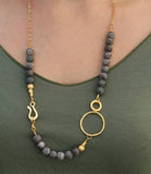 Gold Jasper Beaded Necklace