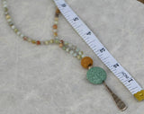 Amazonite Beaded Mala Necklace